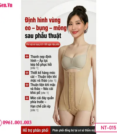 Áo gen body định hình vóc dáng nữ mặc hàng ngày