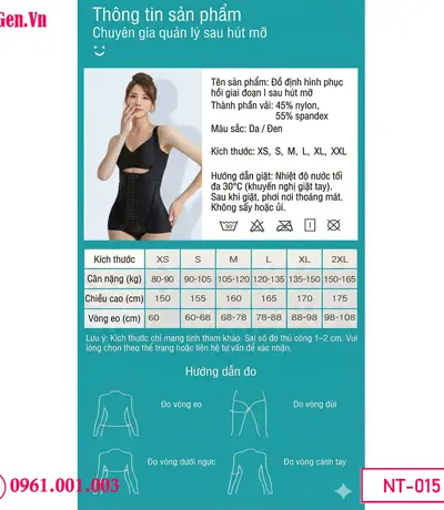 Gen ép mỡ sau phẫu thuật giúp giữ dáng cơ thể ổn định