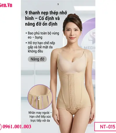 Áo gen nâng mông định hình body sau hút mỡ