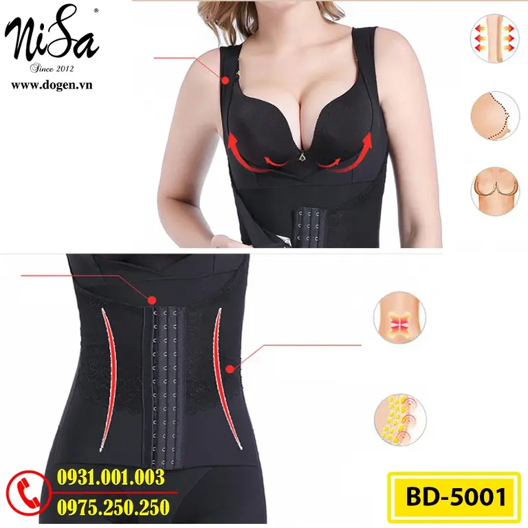 Quần Áo Lót Định Hình - Đồ Lót Gen Định Hình Cải Thiện Vóc Dáng (BD-5001)
