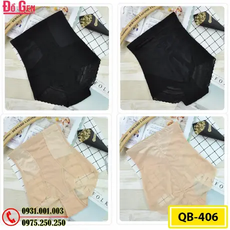 Quần Gen Lót Định Hình Chống Cuộn Thon Eo Thon Đùi Nâng Mông (Cod: QB-406)