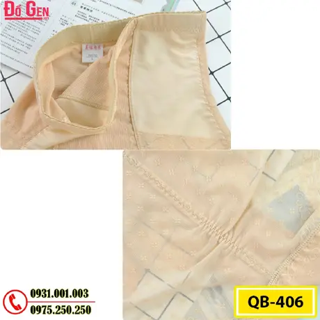 Quần Gen Lót Định Hình Chống Cuộn Thon Eo Thon Đùi Nâng Mông (Cod: QB-406)
