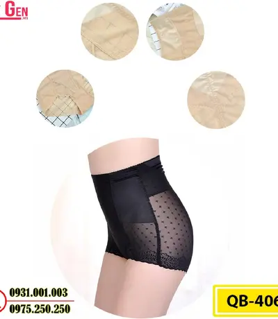 Quần Gen Lót Định Hình Chống Cuộn Thon Eo Thon Đùi Nâng Mông (Cod: QB-406)