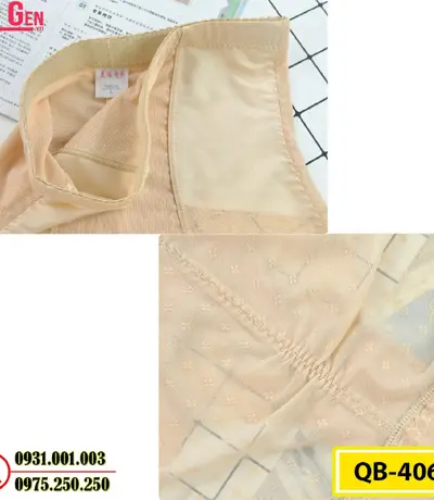 Quần Gen Lót Định Hình Chống Cuộn Thon Eo Thon Đùi Nâng Mông (Cod: QB-406)