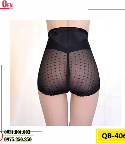 Quần Gen Lót Định Hình Chống Cuộn Thon Eo Thon Đùi Nâng Mông (Cod: QB-406)