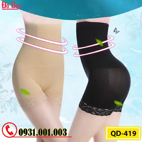 Quần Lót Gen Định Hình Chống Cuộn Giảm Kích Thước Vòng Eo (Cod: QD-419)