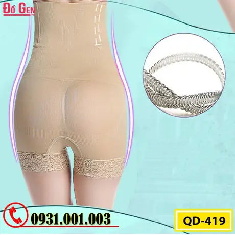 Quần Lót Gen Định Hình Chống Cuộn Giảm Kích Thước Vòng Eo (Cod: QD-419)