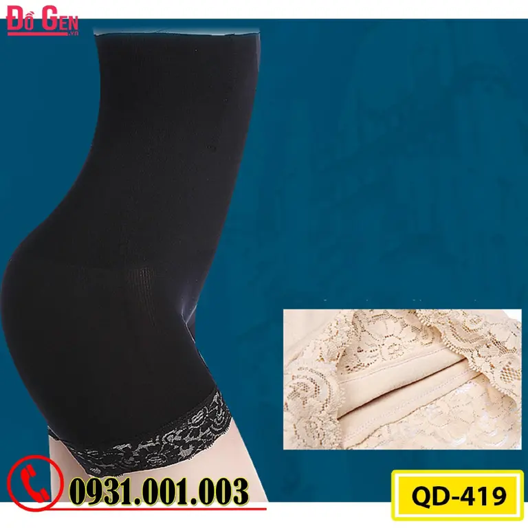 Quần Lót Gen Định Hình Chống Cuộn Giảm Kích Thước Vòng Eo (Cod: QD-419)