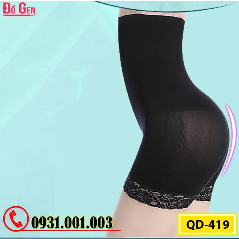 Quần Lót Gen Định Hình Chống Cuộn Giảm Kích Thước Vòng Eo (Cod: QD-419)