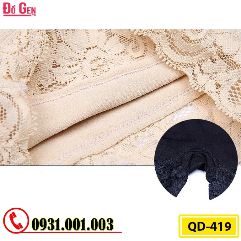 Quần Lót Gen Định Hình Chống Cuộn Giảm Kích Thước Vòng Eo (Cod: QD-419)
