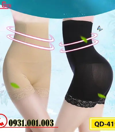Quần Lót Gen Định Hình Chống Cuộn Giảm Kích Thước Vòng Eo (Cod: QD-419)