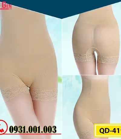 Quần Lót Gen Định Hình Chống Cuộn Giảm Kích Thước Vòng Eo (Cod: QD-419)