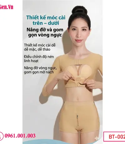 Gen gom mỡ ngực phụ giúp thu gọn vùng mỡ thừa và định hình phần nách – ngực phụ.
