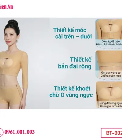Áo gen bắp tay y khoa hỗ trợ quá trình phục hồi sau hút mỡ và giúp cánh tay săn chắc hơn.