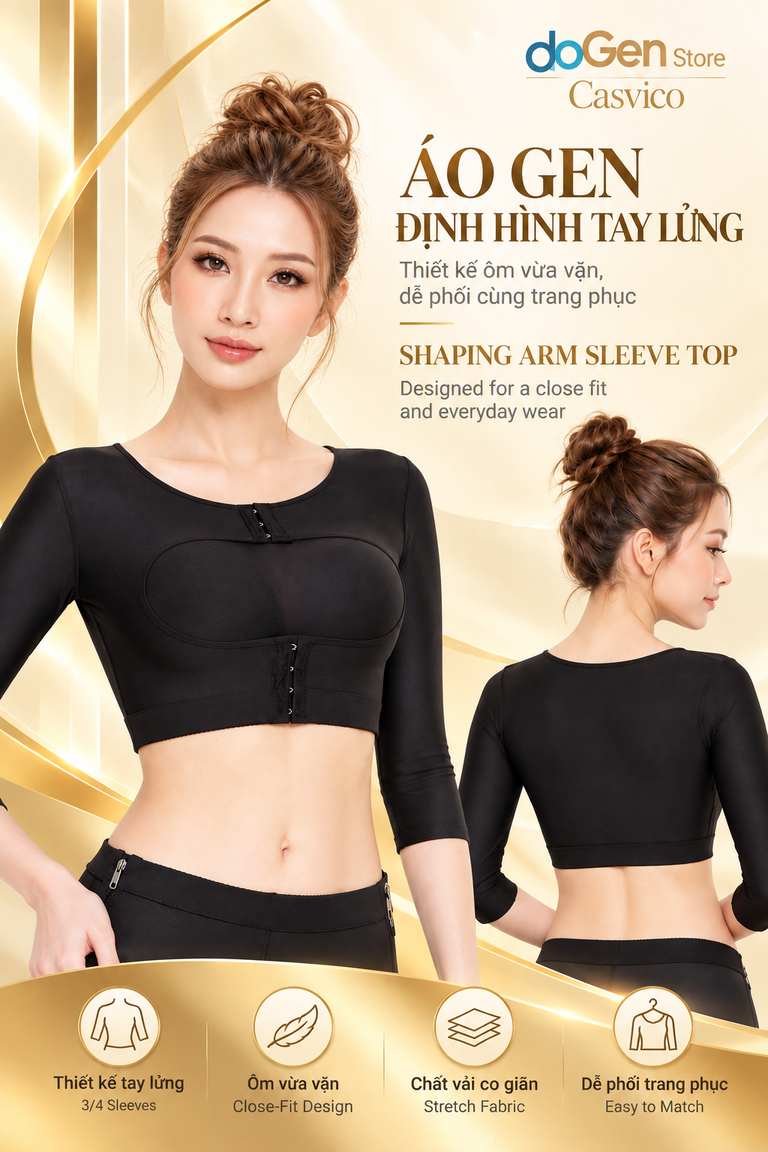 PL21 Black shapewear poster showing front and back model views