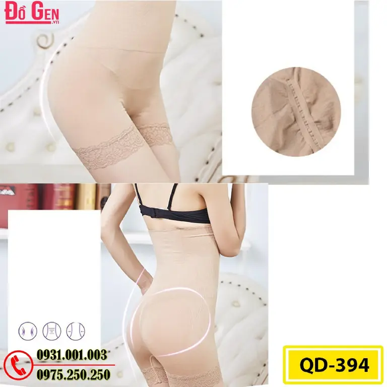 Quần Gen Lót Định Hình Chống Cuộn Cao Cấp Hỗ Trợ Giảm Cân (Cod: QB-394)