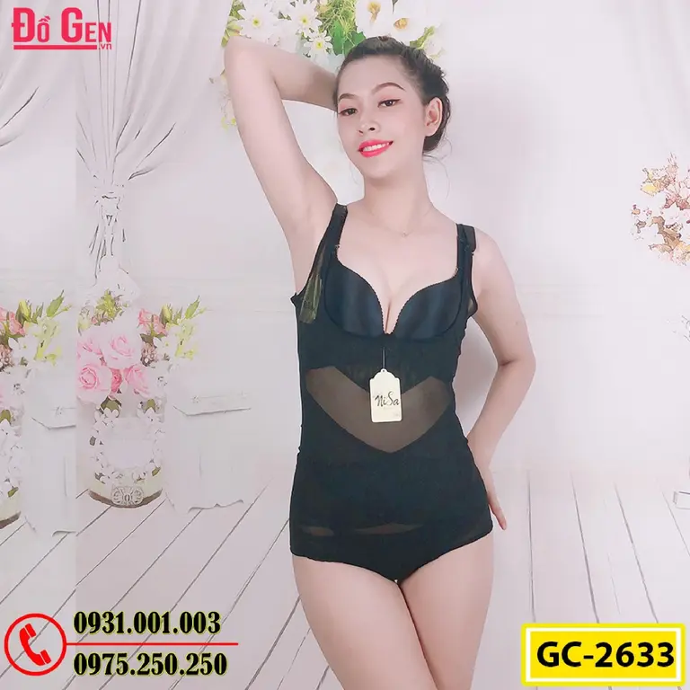 Bộ Đồ Lót Gen Định Hình Giúp Thon Gọn Eo (Cod: GC-2633)