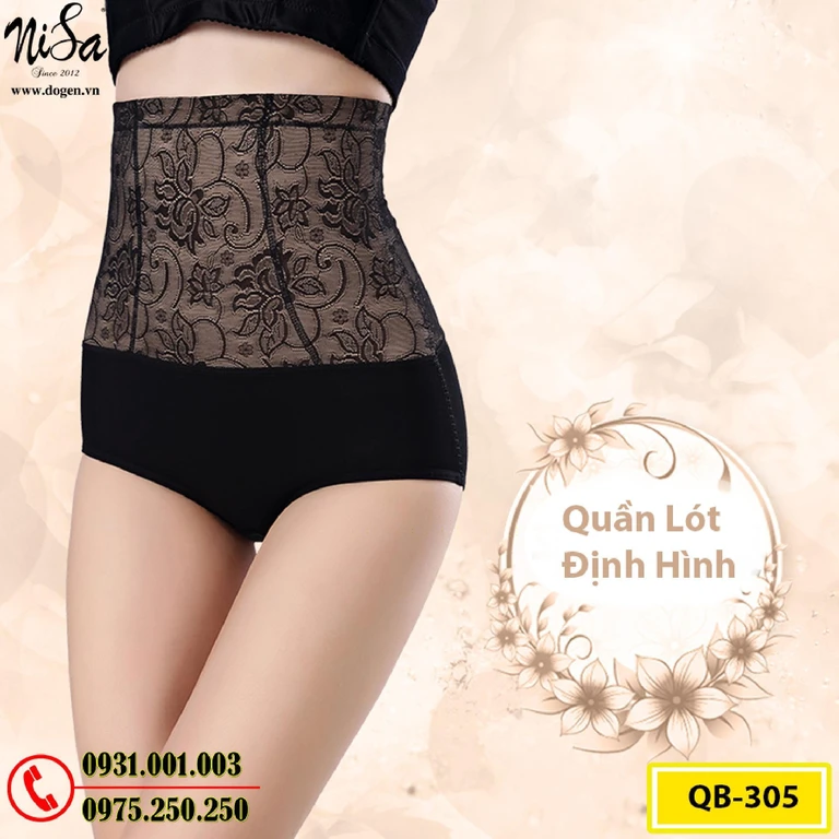 Quần Gen Bụng Định Hình - Quần Lót Định Hình Thu Gọn Vòng Eo (Cod: QB-305)