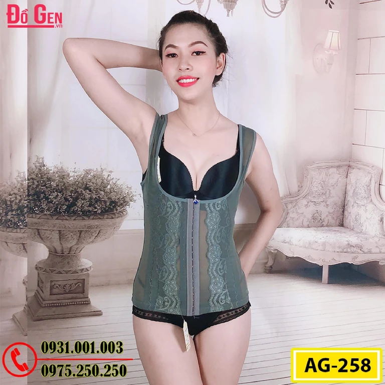 Áo Gen Định Hình - Áo Lót Nịt Bụng Định Hình Thu Gọn Vòng Eo (Cod: AG-258)