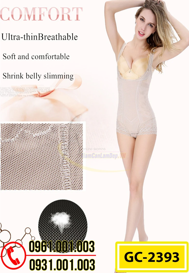 Quần Áo Lót Gen Định  Hình Liền Thân Cao Cấp Cho Nữ (Cod: GC-2393)