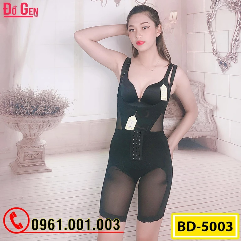 Bộ Đồ Lót Gen Định Hình - Gen Nịt Bụng Thu Gọn Vòng Eo Dạng Gài (Cod: BD-5003)