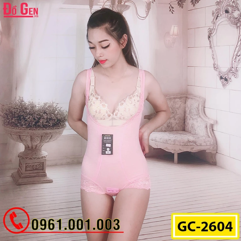 Bộ Đồ Lót Gen Định Hình - Gen Nịt Bụng Thu Gọn Vòng Eo (Cod: GC-2604)