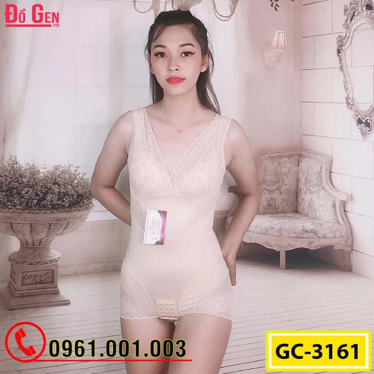 Bộ Đồ Lót Gen Định Hình - Gen Nịt Bụng Thu Gọn Vòng Eo (Cod: GC-3161)