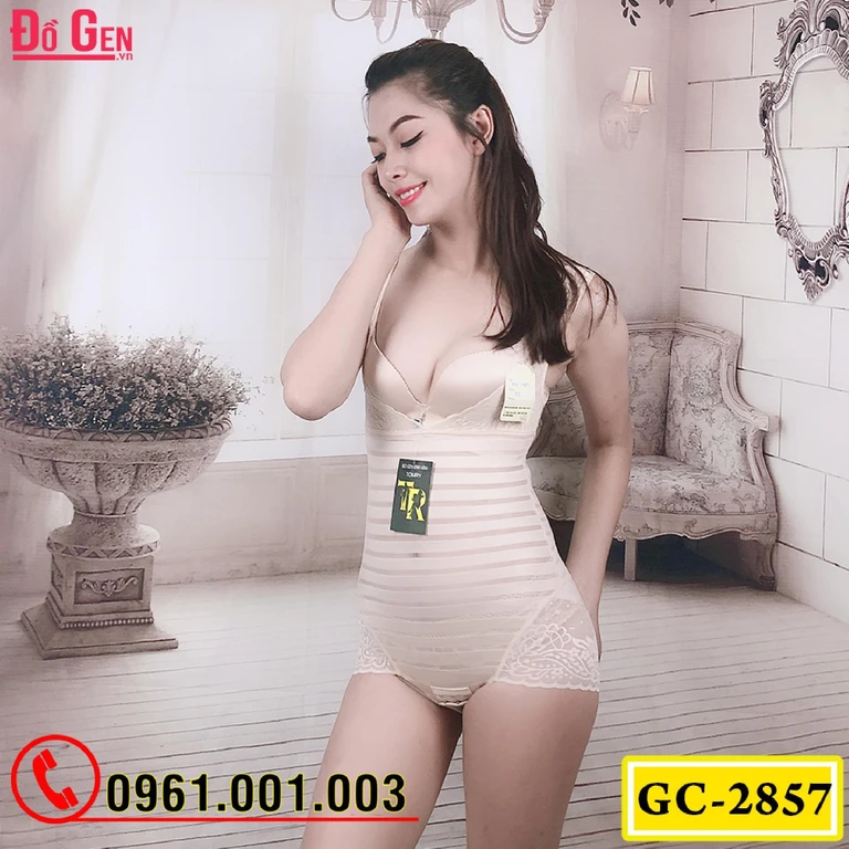 Bộ Đồ Lót Gen Định Hình - Gen Nịt Bụng Thu Gọn Vòng Eo (Cod: GC-2857)
