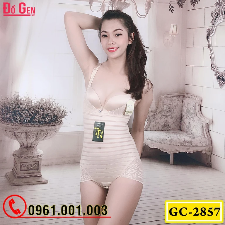 Bộ Đồ Lót Gen Định Hình - Gen Nịt Bụng Thu Gọn Vòng Eo (Cod: GC-2857)