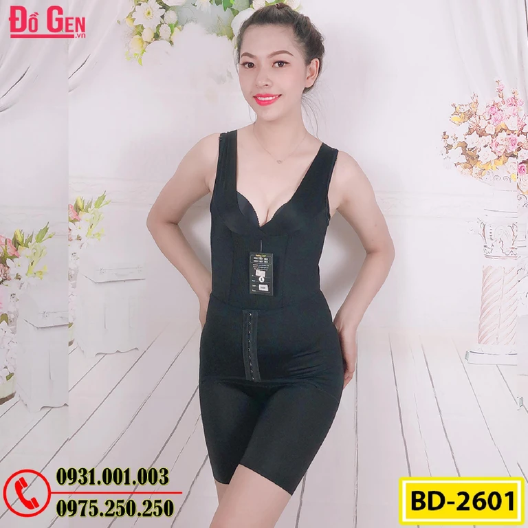 Bộ Đồ Lót Định Hình Liền Thân Thu Gọn Vòng Eo (Cod: BD-2601)