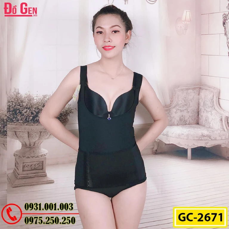 Bộ Đồ Lót Gen Định Hình - Gen Nịt Bụng Thu Gọn Vòng Eo (Cod: GC-2671)