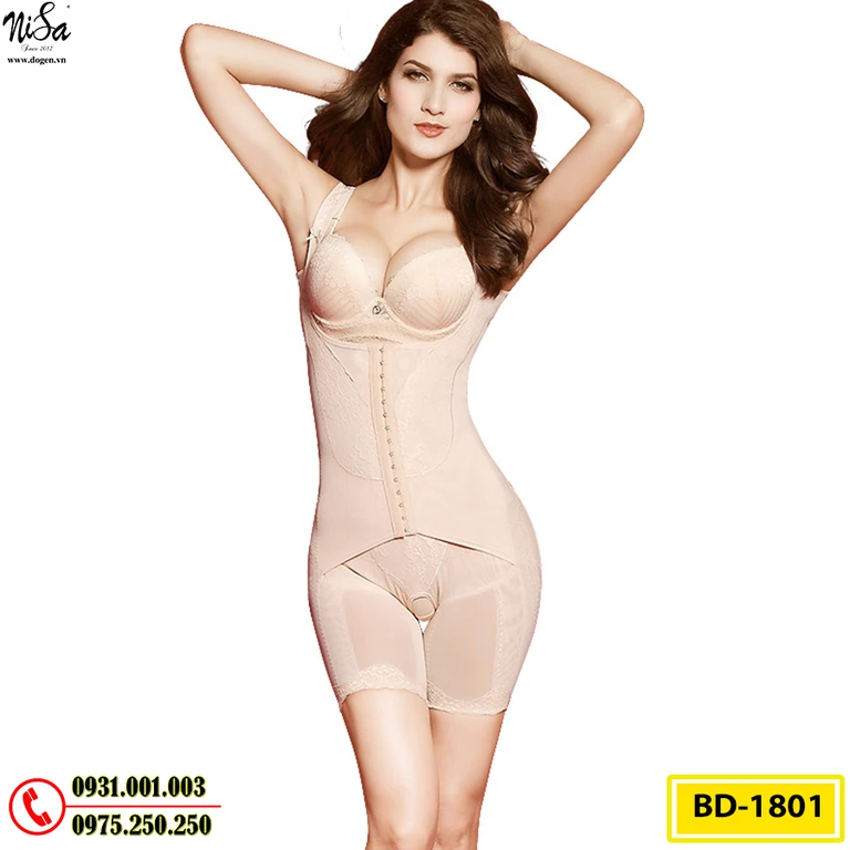 Đồ Lót Gen Định Hình Liền Thân Thu Nhỏ Vòng Eo (Cod: BD-1801)