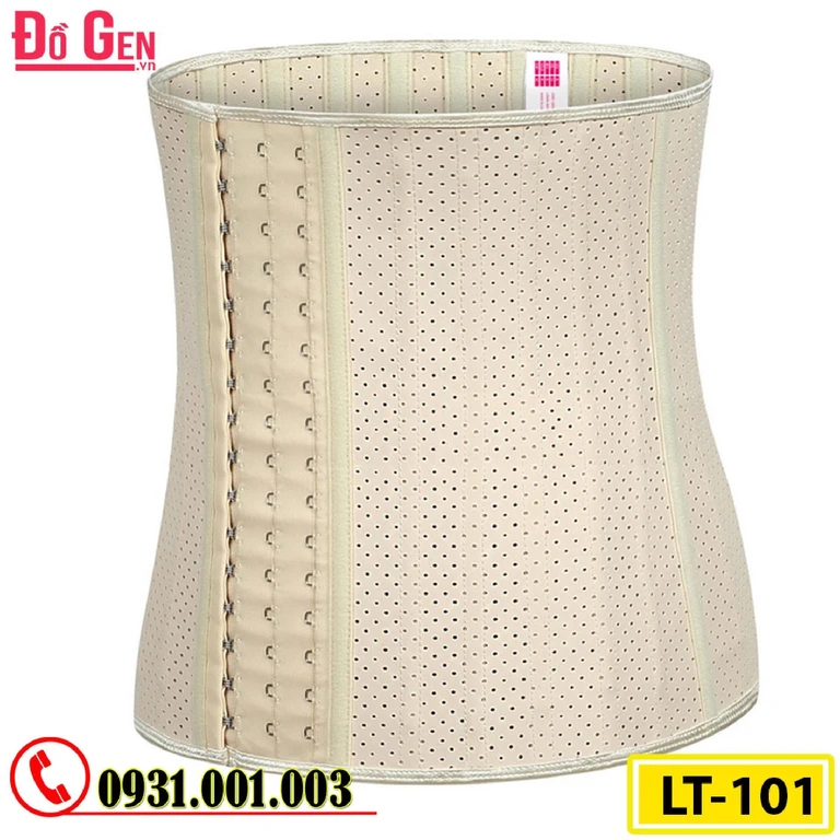 Gen Nịt Bụng Định Hình Cao Su Non Latex 25 Xương Thép 30cm (Cod: LT-101)