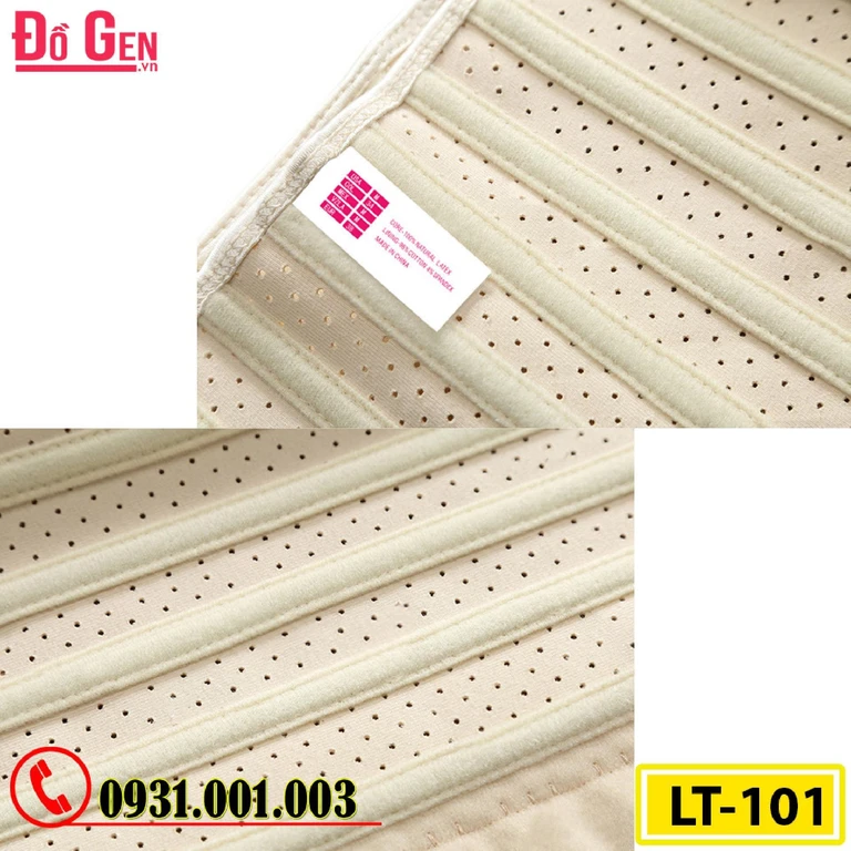Gen Nịt Bụng Định Hình Cao Su Non Latex 25 Xương Thép 30cm (Cod: LT-101)