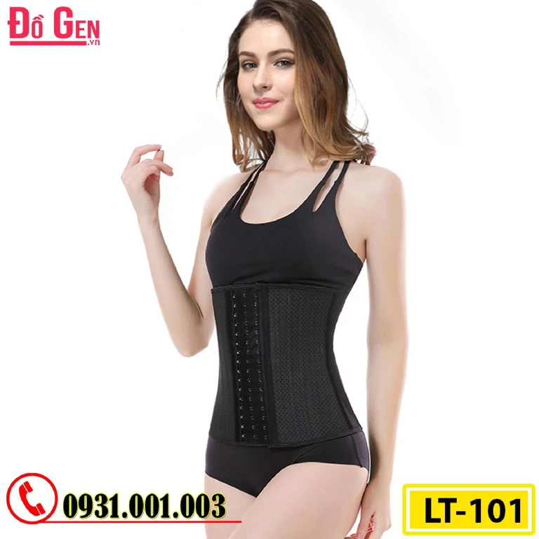 Gen Nịt Bụng Định Hình Cao Su Non Latex 25 Xương Thép 30cm (Cod: LT-101)