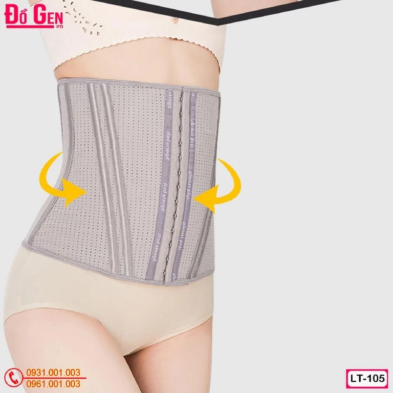 Gen Nịt Bụng Thun Latex Định Hình Khung Xương Loại 13 Xương