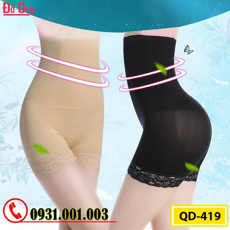 Quần Lót Gen Định Hình Chống Cuộn Giảm Kích Thước Vòng Eo (Cod: QD-419)