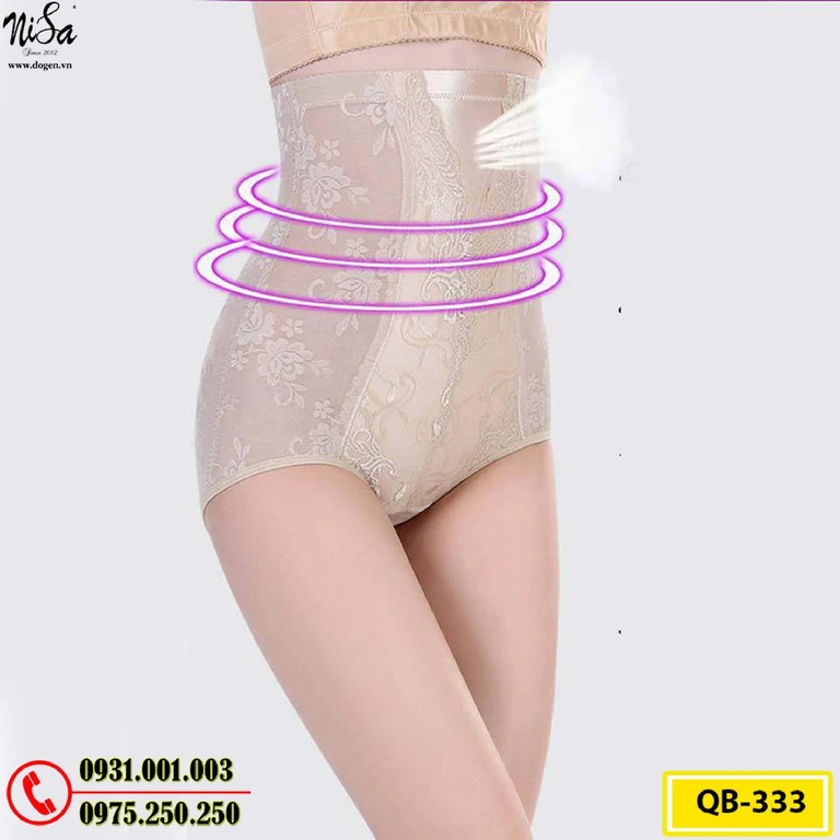 Quần Lót Gen Nịt Bụng Chống Cuộn Định Hình Vòng Eo (Cod: QB-333)