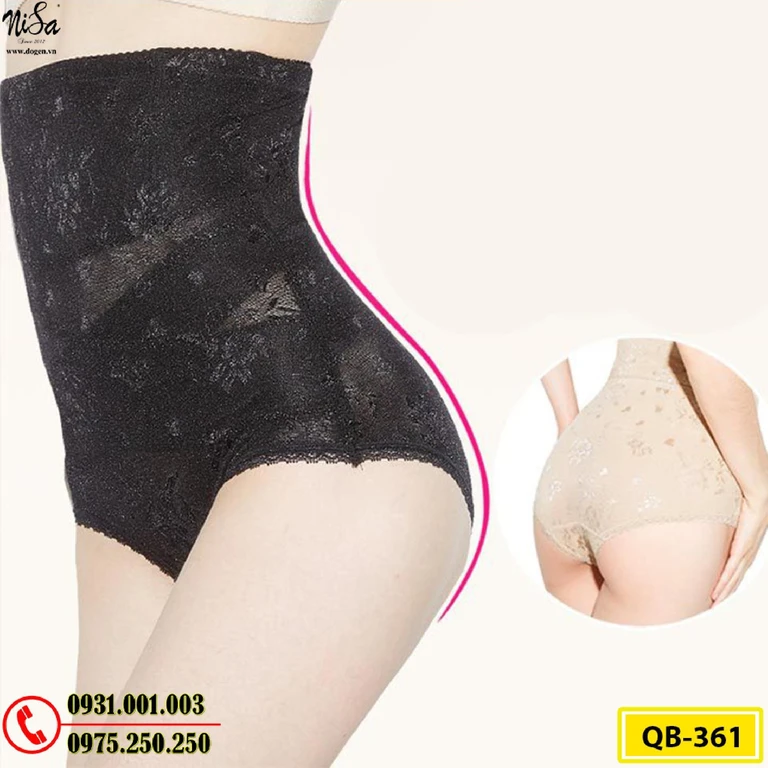 Quần Lót Gen Định Hình Chống Cuộn Cao Cấp Hỗ Trợ Thon Eo (Cod: QB-361)