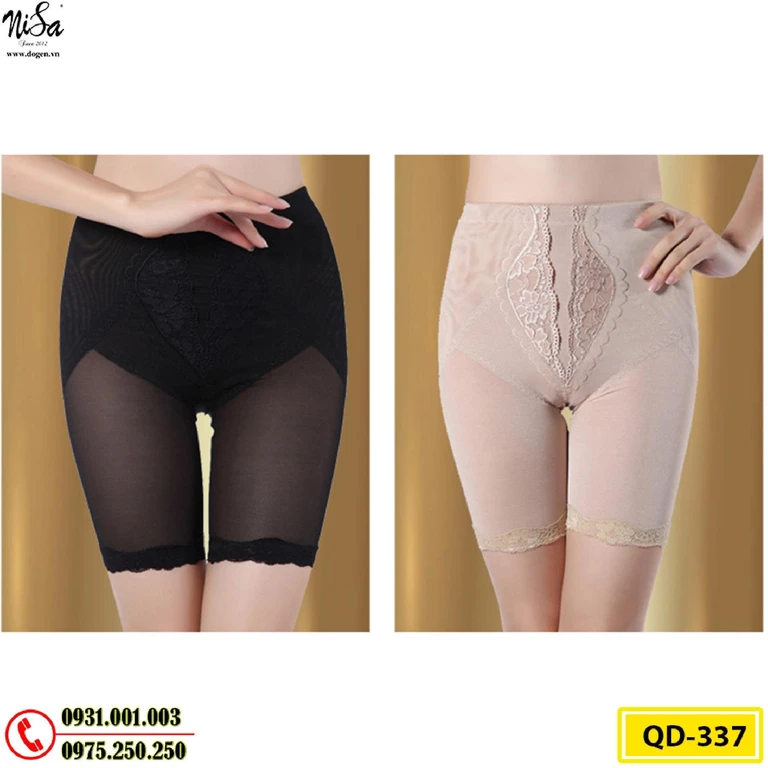 Quần Lót Gen Định Hình Chống Cuộn Thon Gọn Vòng Eo (Cod: QD-337)