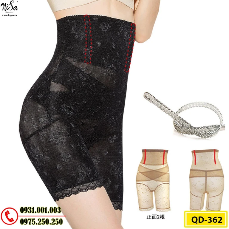 Quần Lót Gen Định Hình Cao Cấp Chống Cuộn Thu Gọn Vòng Eo (Cod: QD-362)