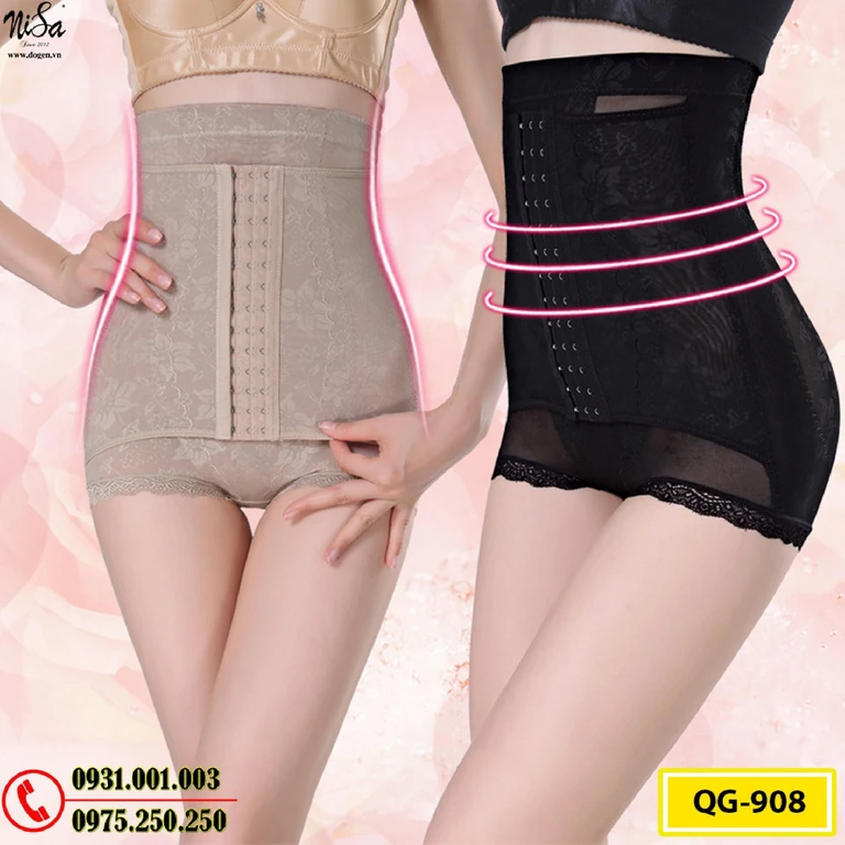 Quần Gen Lót Định Hình Chống Cuộn Thon Eo Thon Đùi Nâng Mông (Cod: QG-908)