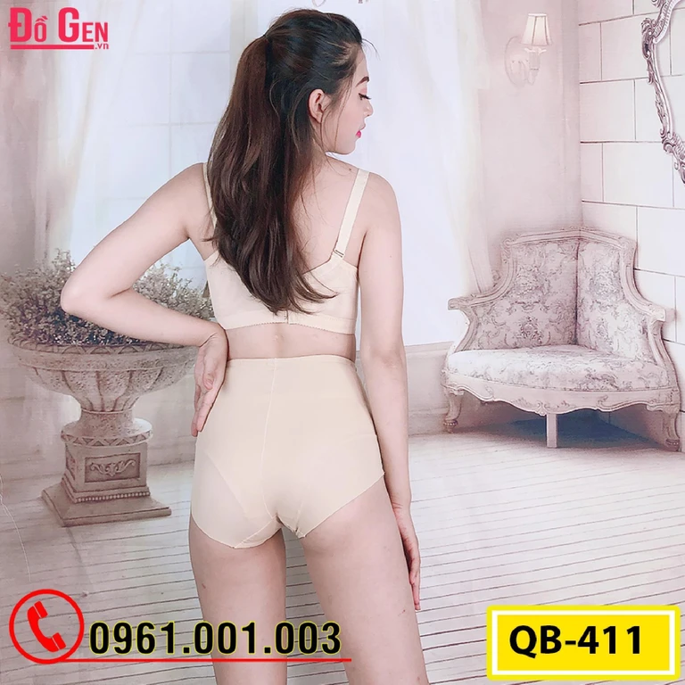 Gen Nịt Bụng - Quần Lót Gen Định Hình Cao Cấp Chống Cuộn Thu Gọn Vòng Eo (Cod: QB-411)