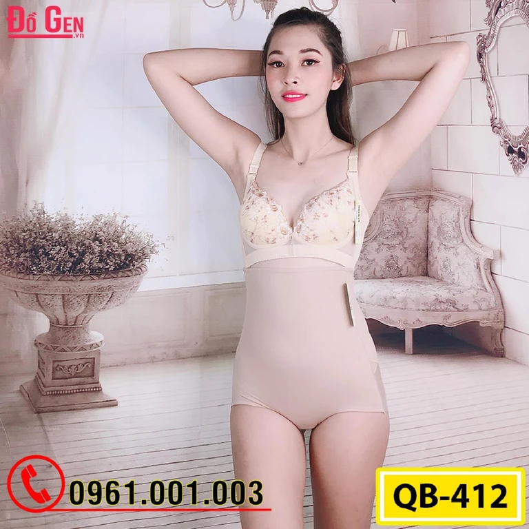 Quần Gen Định Hình - Gen Nịt Bụng Định Hình Nâng Mông Thu Nhỏ Eo (Cod: QB-412)