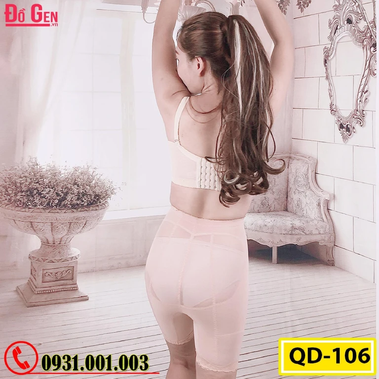 Quần Gen Lót Định Hình Chống Cuộn Thon Eo Thon Đùi Nâng Mông (Cod: QD-106)